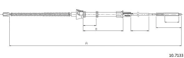 Cable Pull, parking brake (10.7133)