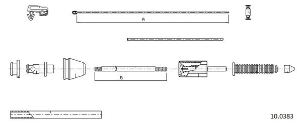 Accelerator Cable (10.0383)