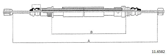 Cable Pull, parking brake (11.6582)