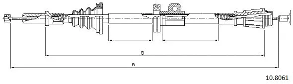 Cable Pull, parking brake (10.8061)