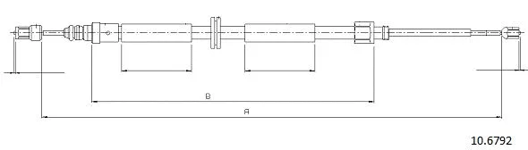 Cable Pull, parking brake (10.6792)