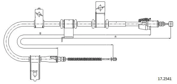 Cable Pull, parking brake (17.2541)