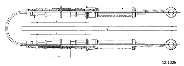 Cable Pull, parking brake (12.102E)