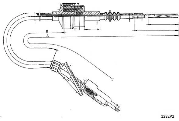 Cable Pull, clutch control (1282P2)