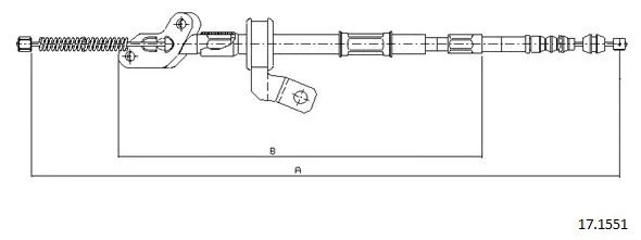 Cable Pull, parking brake (17.1551)