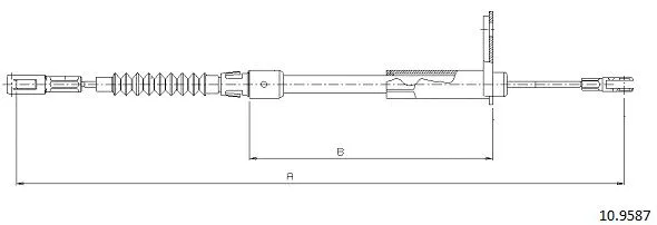Cable Pull, parking brake (10.9587)