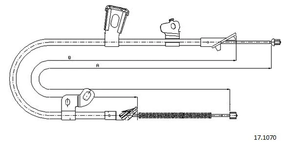 Cable Pull, parking brake (17.1070)
