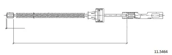 Cable Pull, parking brake (11.5464)