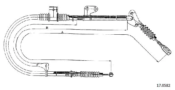 Cable Pull, parking brake (17.0582)