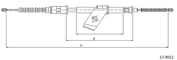 Cable Pull, parking brake (17.0012)