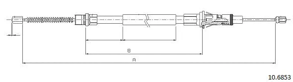Cable Pull, parking brake (10.6853)