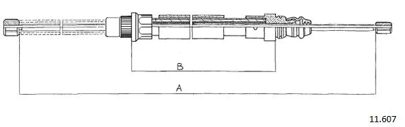 Cable Pull, parking brake (11.607)