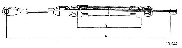 Cable Pull, parking brake (10.942)