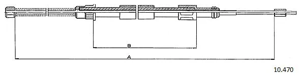 Cable Pull, parking brake (10.470)