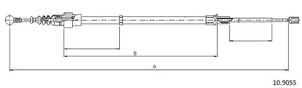Cable Pull, parking brake (10.9055)