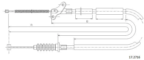 Cable Pull, parking brake (17.2716)