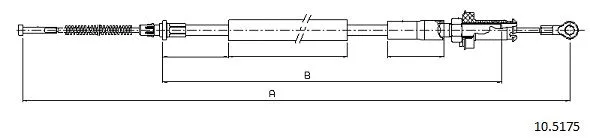 Cable Pull, parking brake (10.5175)