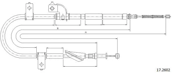 Cable Pull, parking brake (17.2602)