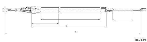 Cable Pull, parking brake (10.7139)