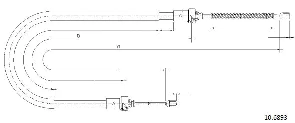 Cable Pull, parking brake (10.6893)