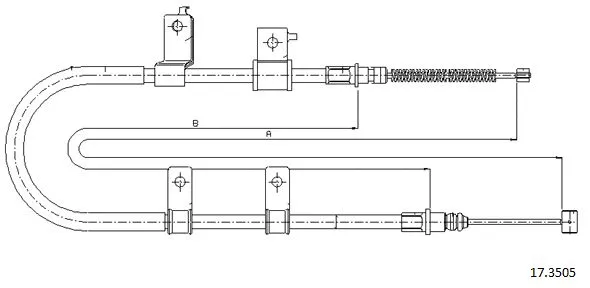 Cable Pull, parking brake (17.3505)