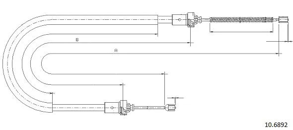 Cable Pull, parking brake (10.6892)