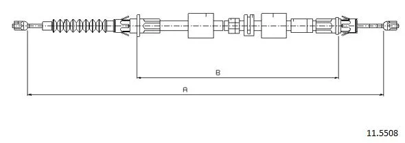 Cable Pull, parking brake (11.5508)