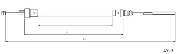 Cable Pull, parking brake (491.3)