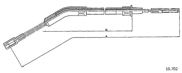 Cable Pull, parking brake (10.702)