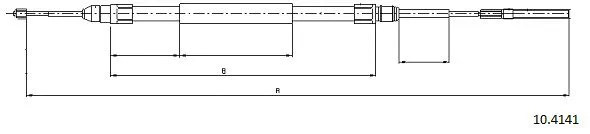 Cable Pull, parking brake (10.4141)