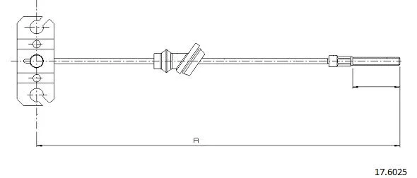 Cable Pull, parking brake (17.6025)
