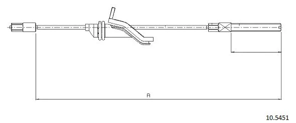 Cable Pull, parking brake (10.5451)