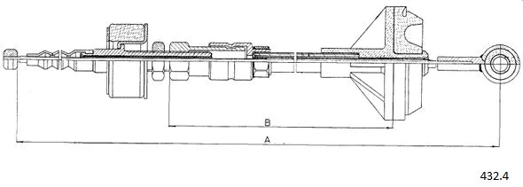 Cable Pull, clutch control (432.4)