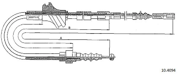 Cable Pull, parking brake (10.4094)
