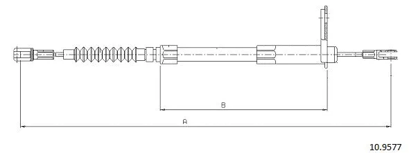 Cable Pull, parking brake (10.9577)