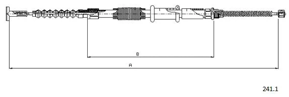 Cable Pull, parking brake (241.1)