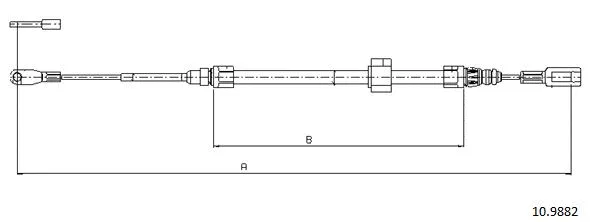 Cable Pull, parking brake (10.9882)