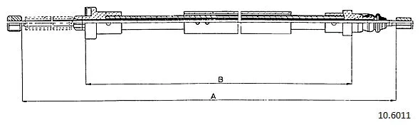 Cable Pull, parking brake (10.6011)