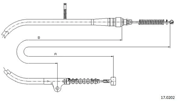 Cable Pull, parking brake (17.0202)