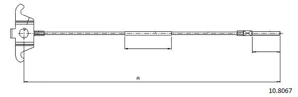 Cable Pull, parking brake (10.8067)
