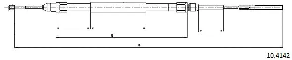 Cable Pull, parking brake (10.4142)