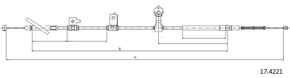 Cable Pull, parking brake (17.4221)
