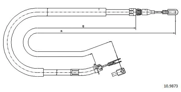 Cable Pull, parking brake (10.9873)