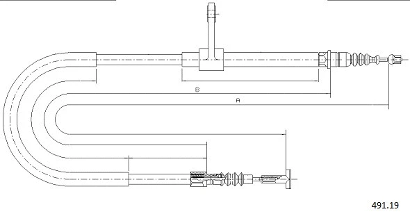 Cable Pull, parking brake (491.19)