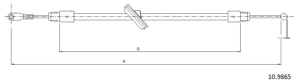 Cable Pull, parking brake (10.9865)