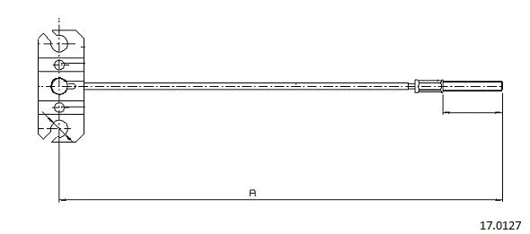 Cable Pull, parking brake (17.0127)