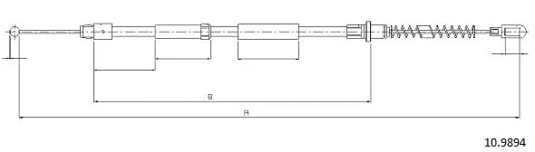 Cable Pull, parking brake (10.9894)