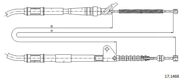 Cable Pull, parking brake (17.1468)