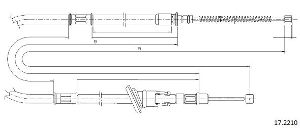Cable Pull, parking brake (17.2210)