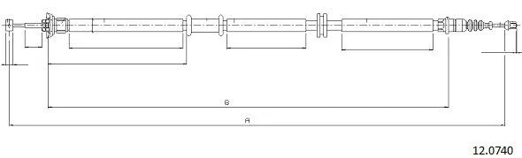 Cable Pull, parking brake (12.0740)